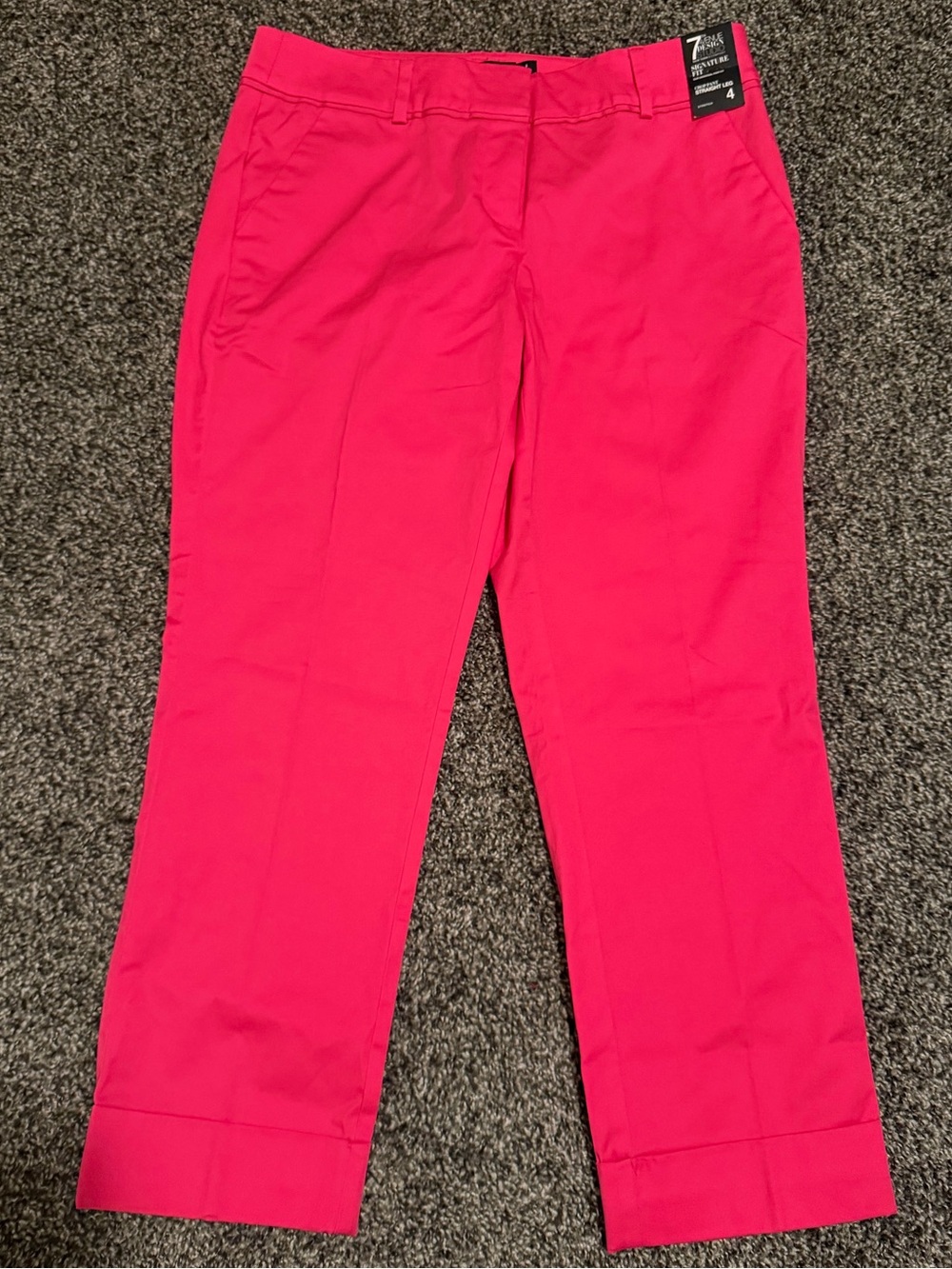 Women’s 7th Avenue Design Studio New York & Company Pink Crop Pants NWT